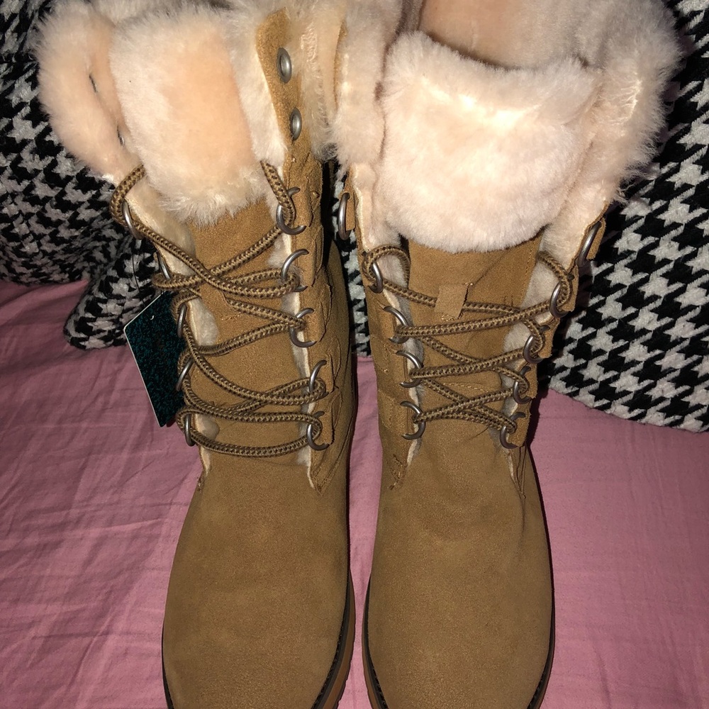 FeatherWood Hi Fur Boots Emu Australia 11 women’s